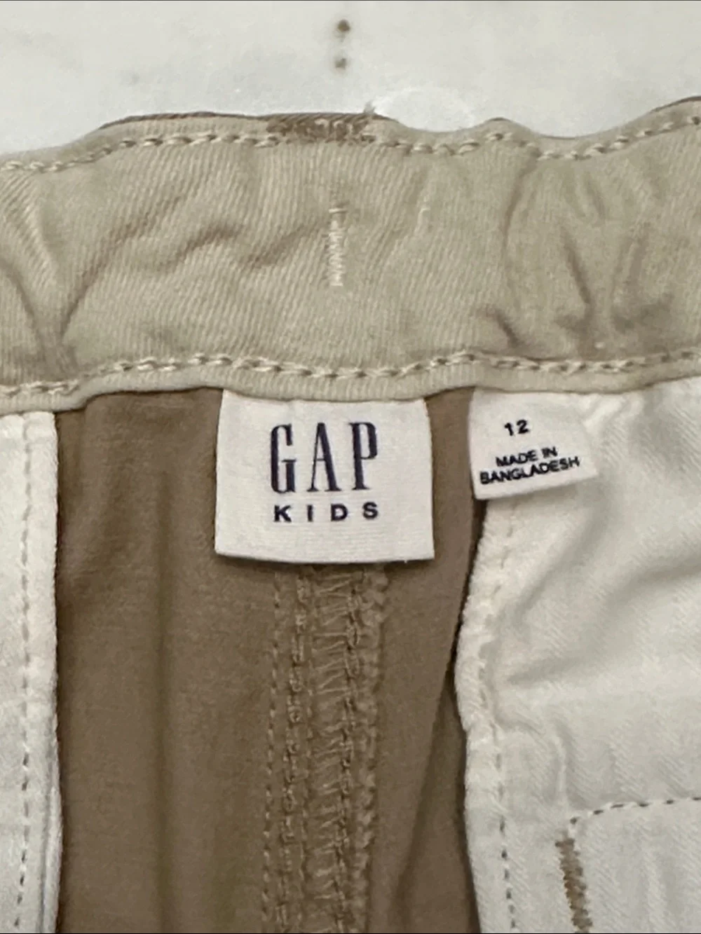 GAP boys Straight-Leg Chinos in Khaki